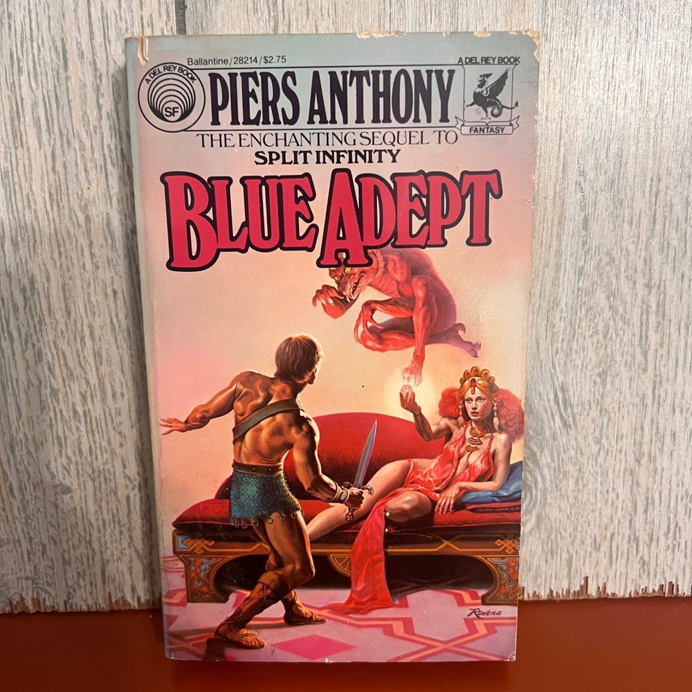 Blue Adept Piers Anthony First Paperback Edition 1982‎ Del Rey Fantasy Sci-Fi
